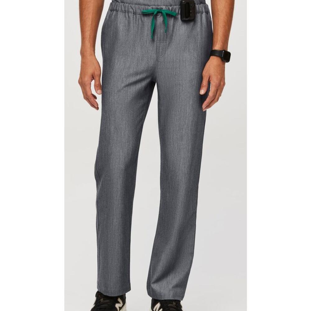 FIGS Men's Pisco Basic Scrub Pants Elastic Waistband Straight Leg Pockets Size L